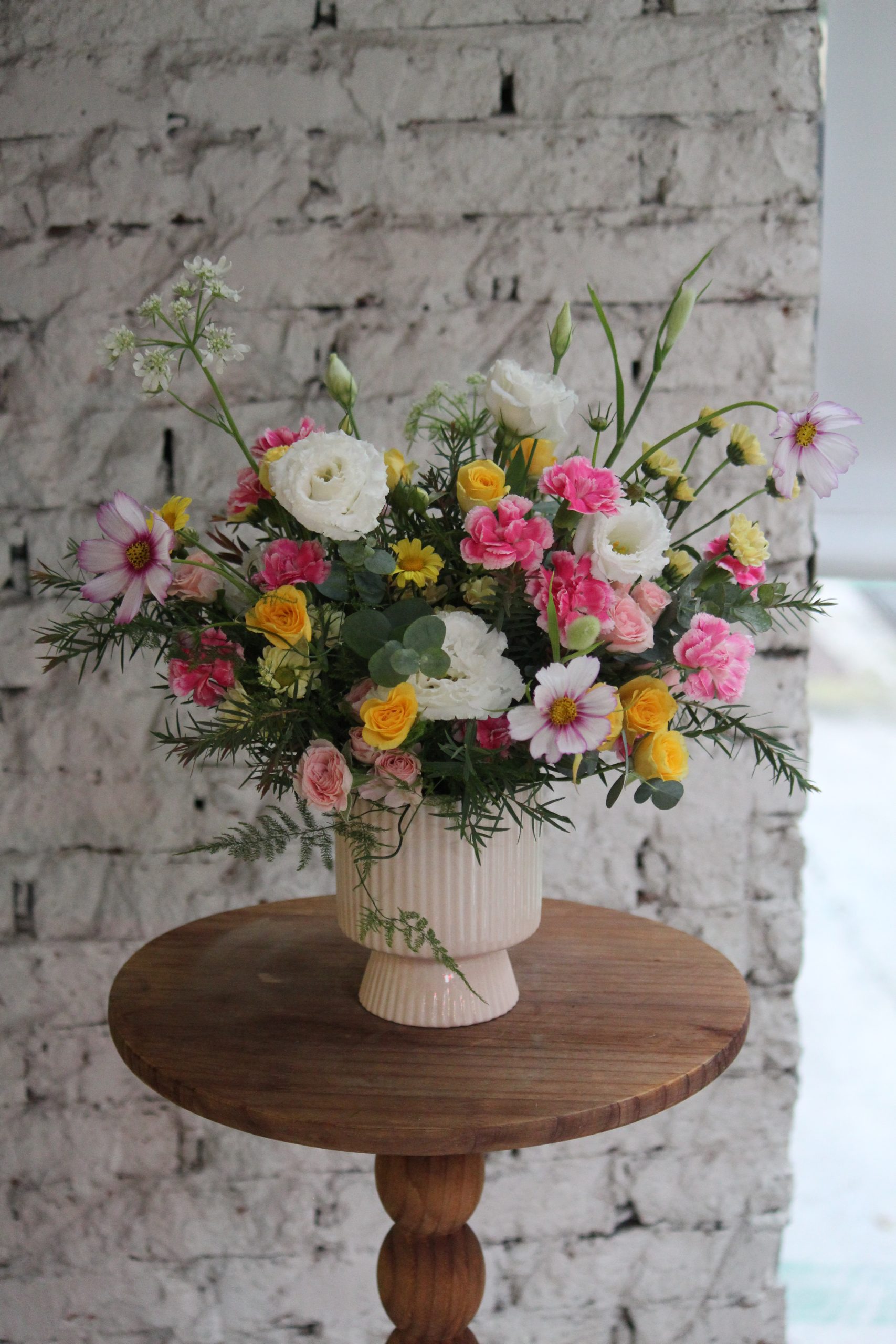 繽紛康乃馨鮮花盆