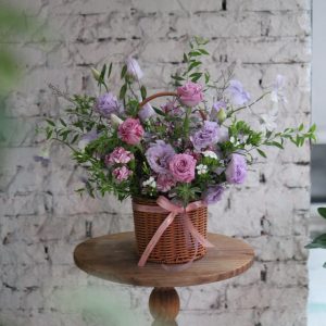 粉愛莊園鮮花籃