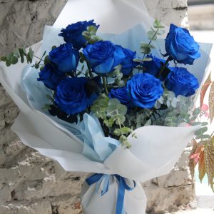 進口藍玫瑰鮮花束