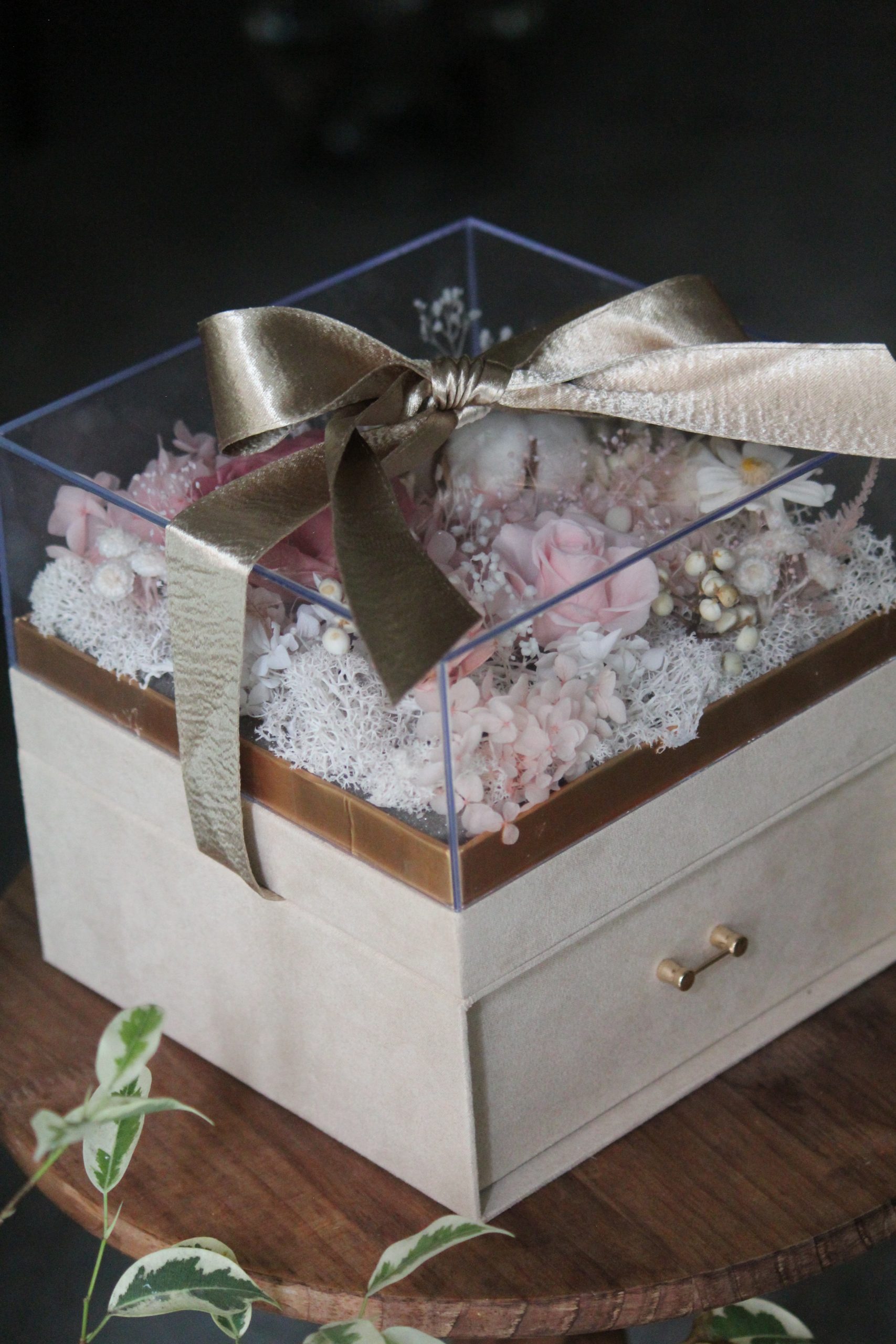 香氛蠟燭雙層永生花禮盒:圖片 15