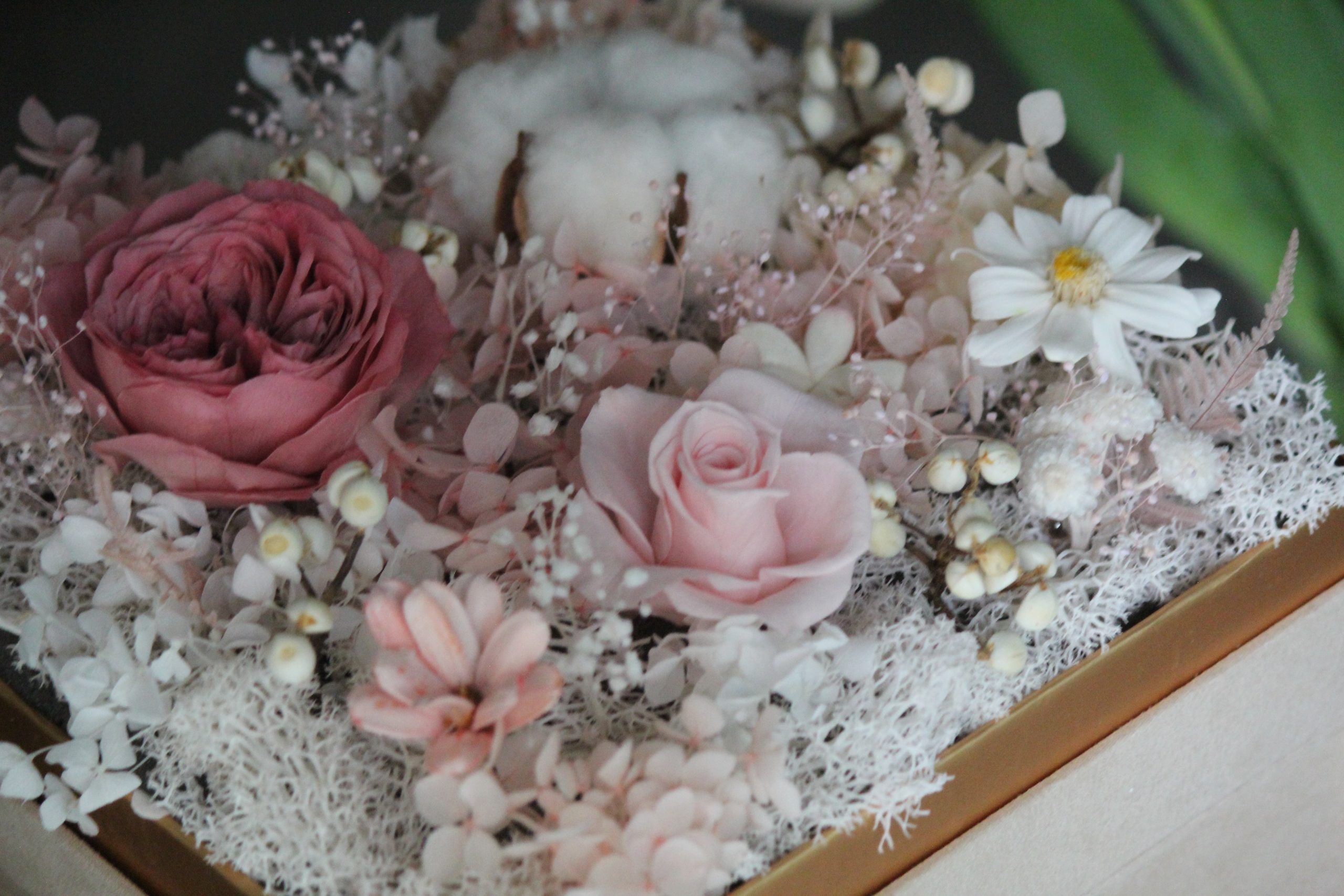 香氛蠟燭雙層永生花禮盒:圖片 2