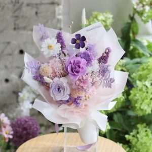 暮光紫｜永生玫瑰花束