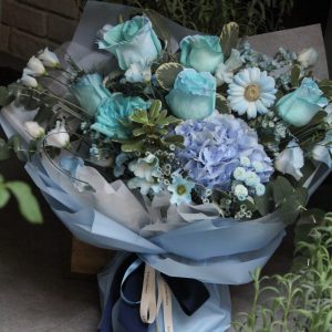 Grace｜藍粉風格花束