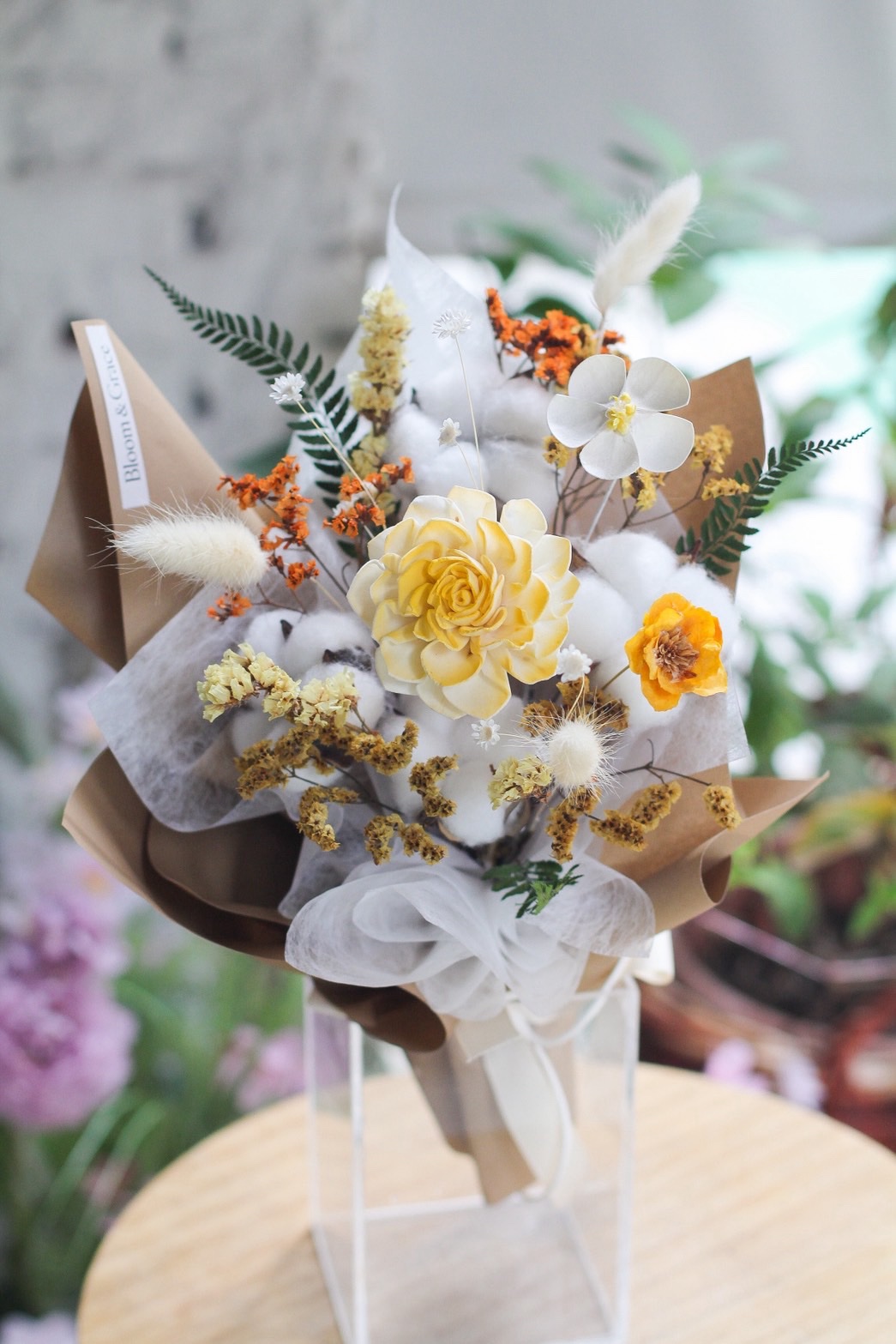 暖陽花園|精緻永生花束|永生花禮|Bloom & Grace|細節2