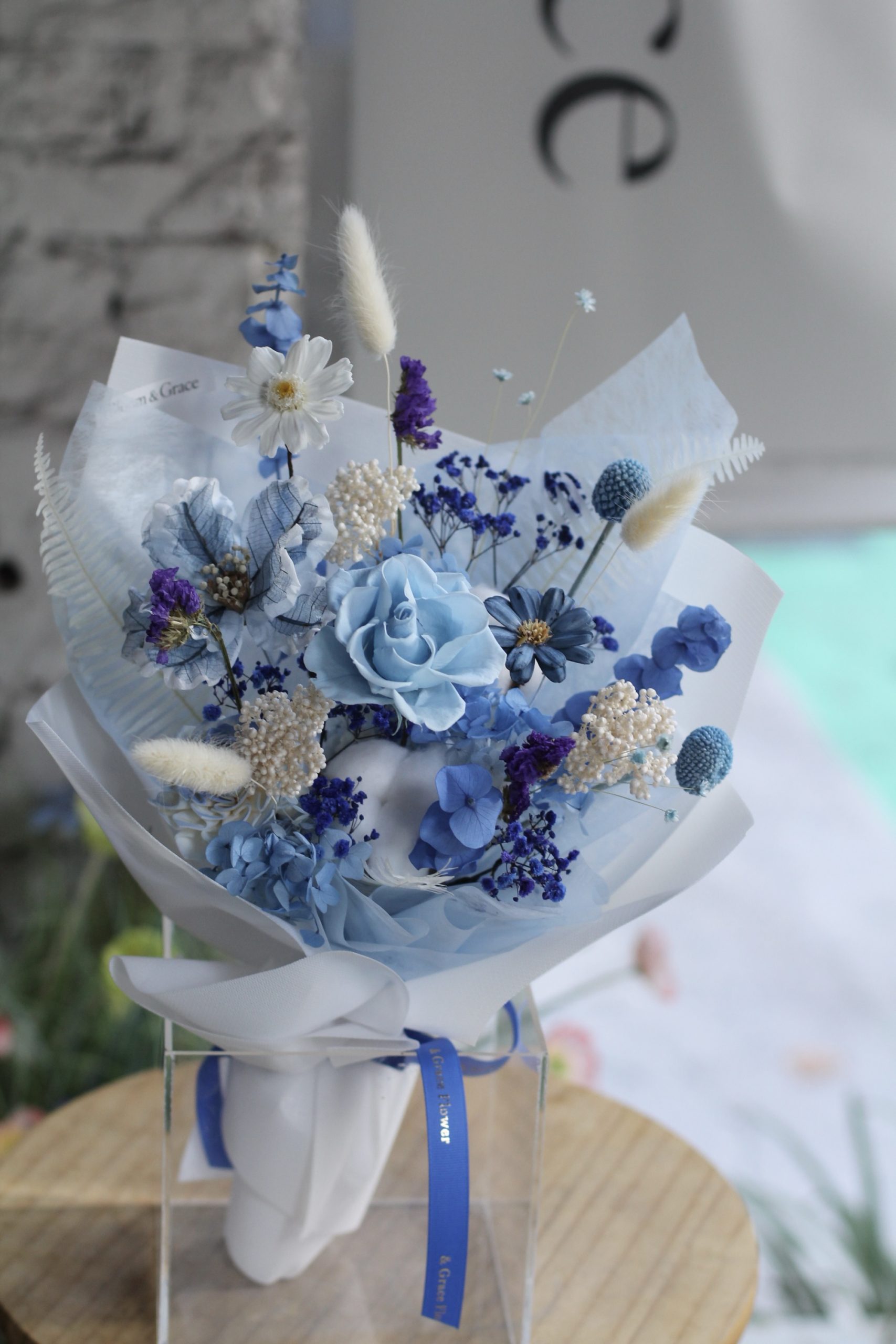 深夜現貨|天空藍|永生玫瑰花束 - Image 7