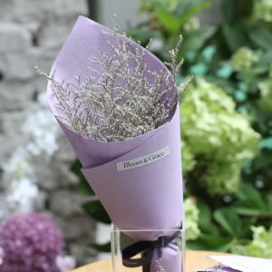 優雅紫｜卡斯比亞乾燥小花束｜Bloom & Grace 深夜取花